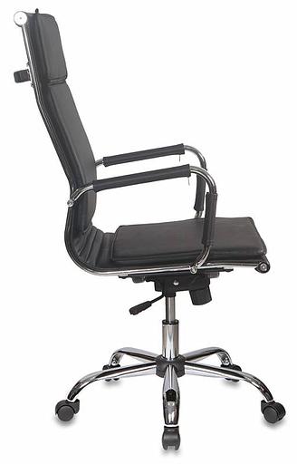 Кресло руководителя Бюрократ Ch-993 черный искусственная кожа крестовина металл хром фото 3