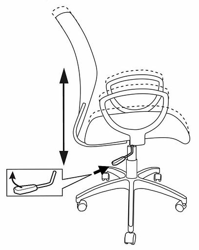 Кресло Бюрократ Ch-599AXSN черный TW-01 сиденье черный TW-11 крестовина пластик фото 5