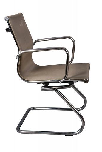 Кресло Бюрократ CH-993-Low-V золотистый сетка низк.спин. полозья металл хром фото 3