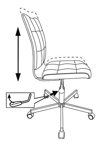 Кресло Бюрократ CH-330M малиновый Light-15 крестовина металл хром фото 5