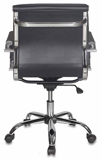 Кресло руководителя Бюрократ Ch-993-Low черный искусственная кожа низк.спин. крестовина металл хром фото 4