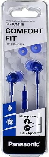 Гарнитура вкладыши Panasonic RP-TCM115GC 1.2м синий проводные в ушной раковине (RP-TCM115GCA) фото 2