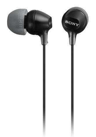 Гарнитура вкладыши Sony MDR-EX15AP 1.2м черный проводные в ушной раковине (MDREX15APB.CE7) фото 1
