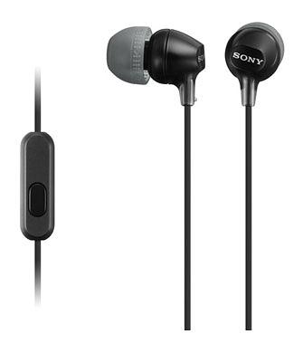 Гарнитура вкладыши Sony MDR-EX15AP 1.2м черный проводные в ушной раковине (MDREX15APB.CE7) фото 2