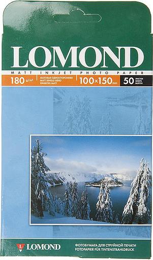 Фотобумага Lomond 0102063 10x15/180г/м2/50л./белый матовое для струйной печати фото 1