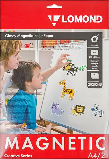 Фотобумага Lomond 2020345 A4/660г/м2/2л./белый глянцевое/магнитный слой для струйной печати фото 1