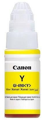 Картридж струйный Canon GI-490Y 0666C001 желтый (70мл) для Canon Pixma G1400/2400/3400 фото 1