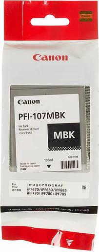 Картридж струйный Canon PFI-107MBK 6704B001 черный матовый для Canon iP F680/685/780/785 фото 1