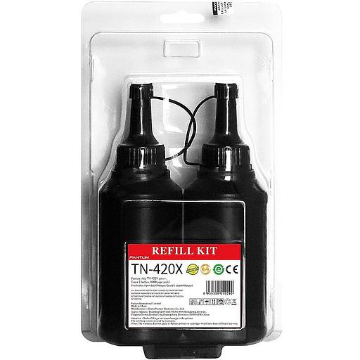 Заправочный комплект на 6000 к. (2 тонера + чип) Pantum TN-420X фото 1