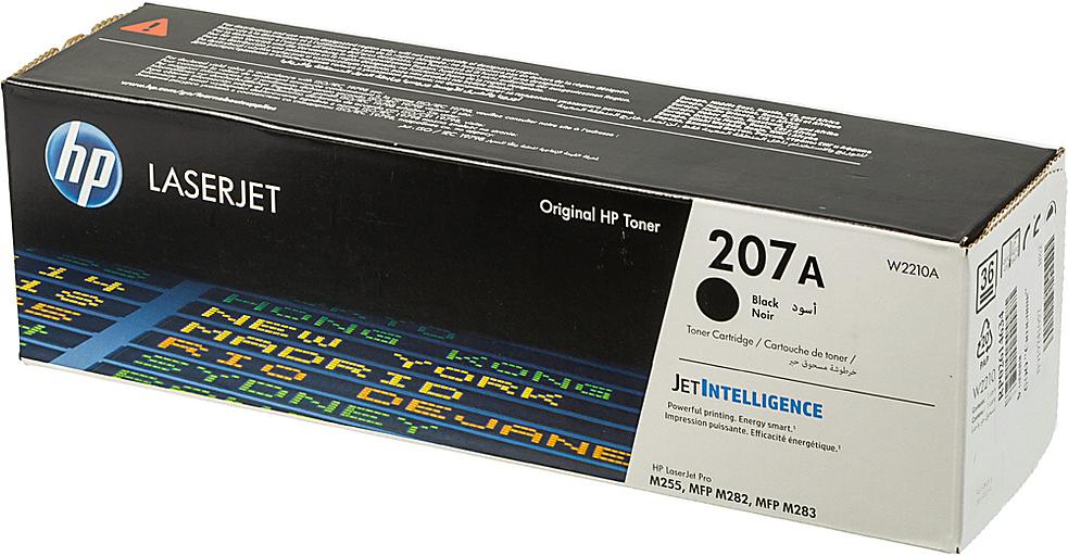 Картридж лазерный HP 207A W2210A черный (1350стр.) для HP M255/MFP M282/M283 фото 1