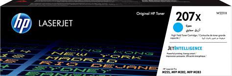 Картридж лазерный HP 207X W2211X голубой (2450стр.) для HP M255/MFP M282/M283 фото 1