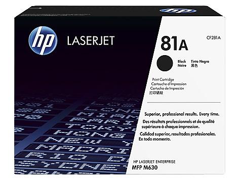 Картридж лазерный HP 81A CF281A черный (10500стр.) для HP LJ Pro M630dn/f/h/z фото 1