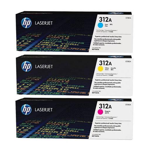 Картридж лазерный HP 312A CF440AM голубой/желтый/пурпурный x3упак. (2400стр.) для HP CLJ Pro M476 фото 1