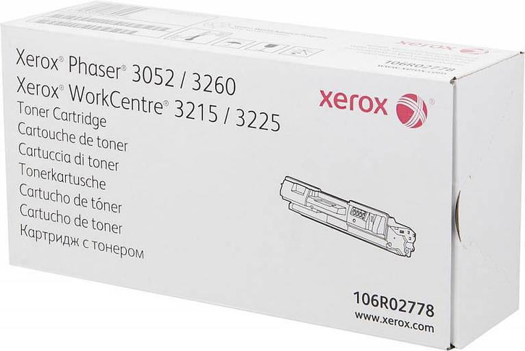 Картридж лазерный Xerox 106R02778 черный (3000стр.) для Xerox Ph 3052/3260/WC 3215/3225 фото 1