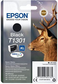 Картридж струйный Epson T1301 C13T13014012 черный (945стр.) (25.4мл) для Epson B42WD фото 1