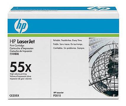 Картридж лазерный HP 55X CE255X черный (12500стр.) для HP LJ P3015 фото 1