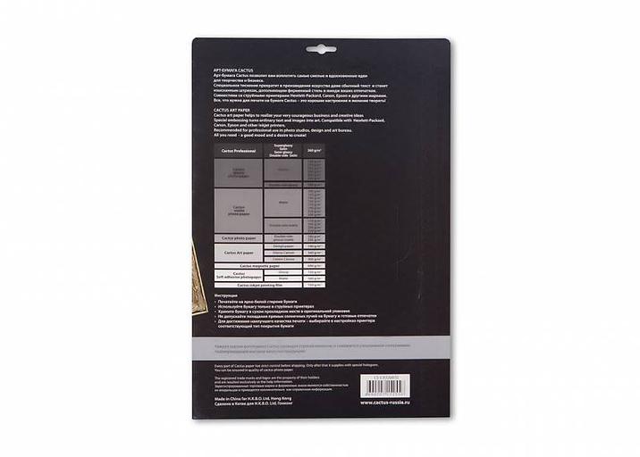 Холст Cactus CS-CA326010 A3/300г/м2/10л./белый для струйной печати фото 2
