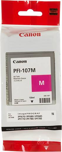 Картридж струйный Canon PFI-107M 6707B001 пурпурный (130мл) для Canon iP F680/685/780/785 фото 1