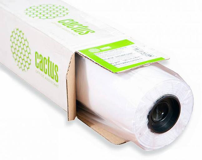 Бумага Cactus Eco CS-LFP80-914457E 36"(A0) 914мм-45.7м/80г/м2/белый CIE155% для струйной печати втулка:50.8мм (2") (упак.:1рул) фото 1