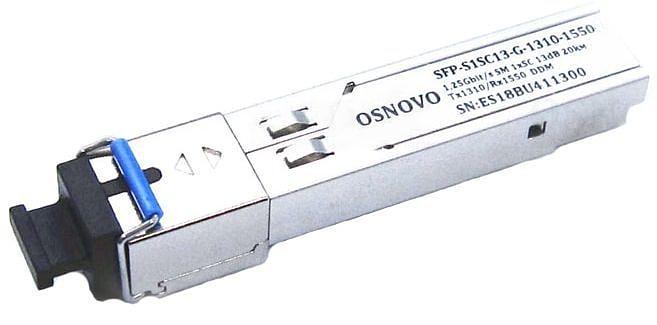 Трансивер OSNOVO SFP-S1SC13-G-1310-1550 фото 1