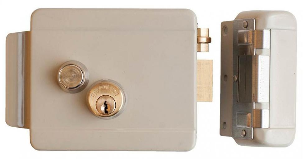 Замок электромеханический Falcon Eye FE-2369i сталь серый фото 1