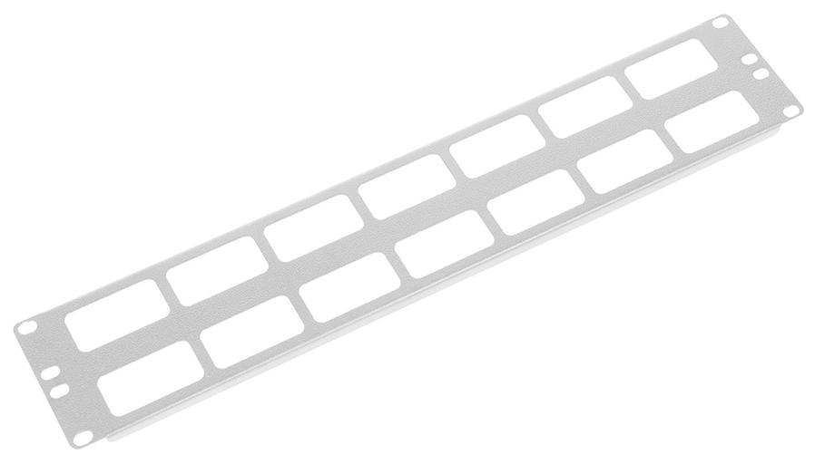 Кабельный органайзер Горизонтальный ЦМО ГКО-О-2 двухсторонний окна 2U шир.:19" фото 1