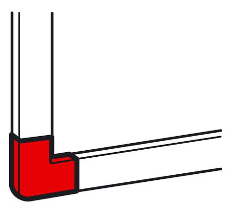 Плоский угол 15x10 мм METRA Legrand 638103 фото 1