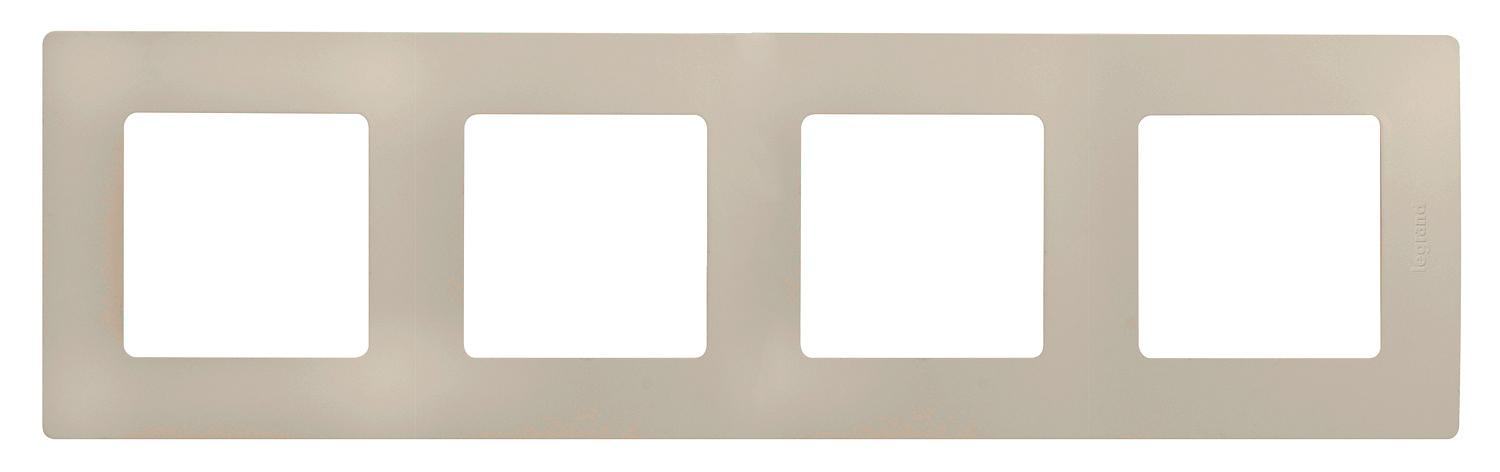 ETIKA Рамка 4 поста, сл. кость Legrand 672514 фото 1