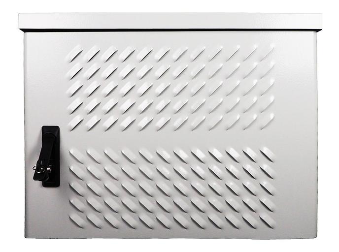 Шкаф коммутационный ЦМО (ШТВ-Н-9.6.5-4ААА-Т1) настенный 9U 620x530мм пер.дв.вентил. задн.дв.стал.лист несъемн.бок.пан. 150кг серый 500мм IP55 сталь уличный всепогодный с вентилятором с нагревателем укомплектованный 150Вт фото 1