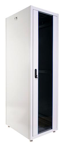 Шкаф коммутационный ЦМО (ШТК-Э-42.6.8-13АА) напольный 42U 600x800мм пер.дв.стекл металл 2 бок.пан. 710кг серый 715мм 87кг 180град. 1987мм IP20 фото 1
