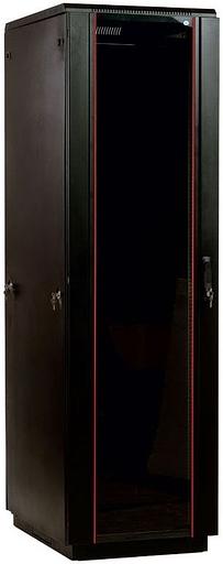 Шкаф серверный ЦМО ШТК-М-42.8.10-1ААА-9005 42U 800x1000мм пер.дв.стекл 2 бок.пан. 550кг черный фото 1