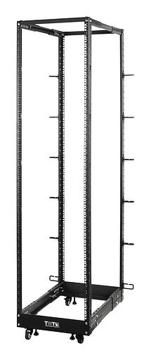 Стойка двухрамная Lanmaster TWT-RACK2-42U-LT-ADJ 42U 600ммX1020мм 360кг черный фото 1