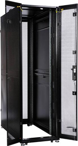 Шкаф серверный ЦМО ШТК-СП-42.6.10-44АА-9005 42U 600x990мм пер.дв.перфор. 2 бок.пан. 1350кг черный фото 10