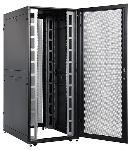 Шкаф серверный ЦМО ШТК-СП-48.8.12-48АА-9005 48U 800x1190мм пер.дв.перфор. 2 бок.пан. 1350кг черный фото 3