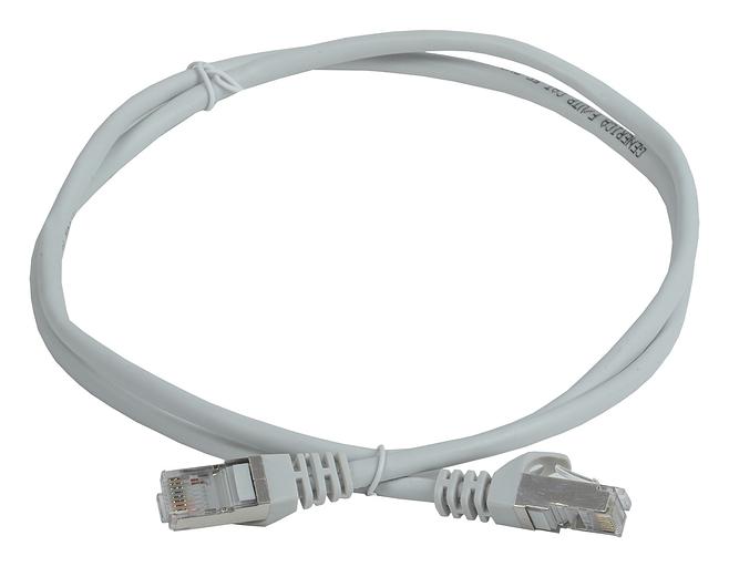 Патч-корд ITK PC01-C5EF-05M-G FTP вилка RJ-45-вилка RJ-45 кат.5е 0.5м серый ПВХ (уп.:1шт) фото 1