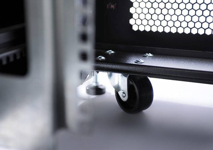 Шкаф серверный ЦМО ШТК-СП-42.8.10-48АА-9005 42U 800x930мм пер.дв.перфор. 2 бок.пан. 1350кг черный фото 4