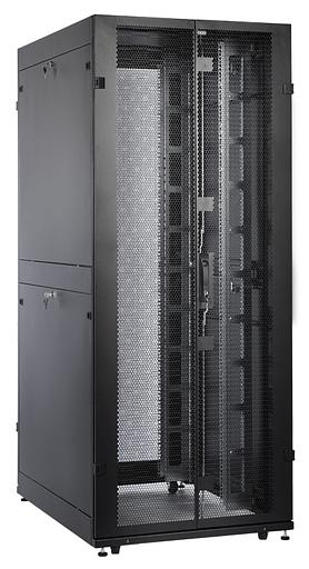 Шкаф серверный ЦМО ШТК-СП-42.8.10-48АА-9005 42U 800x930мм пер.дв.перфор. 2 бок.пан. 1350кг черный фото 5