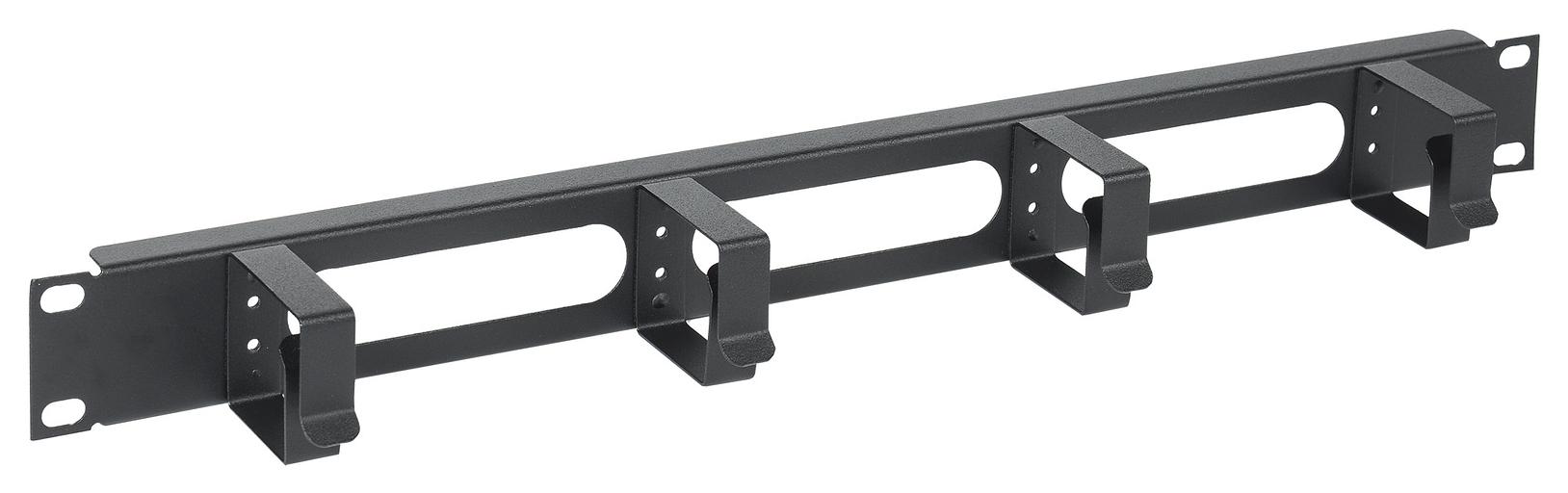 Кабельный органайзер ITK 4 кольца CO05-1M4RM односторонний кольца 1U шир.:19" глуб.:60мм фото 1