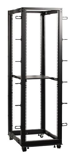 Полка выдвижная Lanmaster TWT-RACK2-S4-ADJ/45 1U нагр.:45кг. 19" черный (упак.:1шт) фото 3