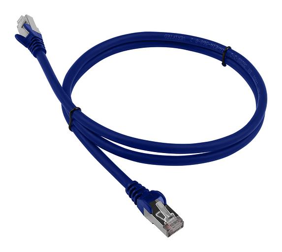 Патч-корд Lanmaster LAN-PC45/S6-0.5-BL FTP вилка RJ-45-вилка RJ-45 кат.6 0.5м синий LSZH фото 1