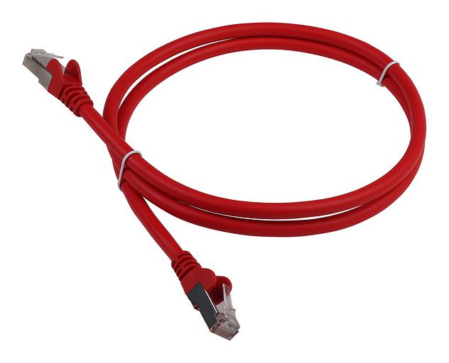 Патч-корд Lanmaster LAN-PC45/S6-1.0-RD FTP вилка RJ-45-вилка RJ-45 кат.6 1м красный LSZH фото 1