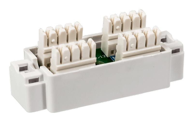 Адаптер Lanmaster TWT-CN110UTP5E проходн. кат.5E бел. (упак.:1шт) фото 2