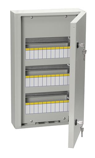 Щит распределительный IEK MKM11-N-36-54-Z ЩРн-36з-0 У2 навесной 330мм 120мм 540мм 36мод. металл IP54 серый (упак.:1шт) фото 1