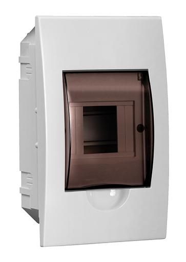 Щит распределительный IEK MKP12-V-04-40-20 ЩРВ-П-4 для установки модульных устройств встраиваемый 136мм 87мм 222мм 660B 4мод. пластик IP41 белый (упак.:1шт) фото 1
