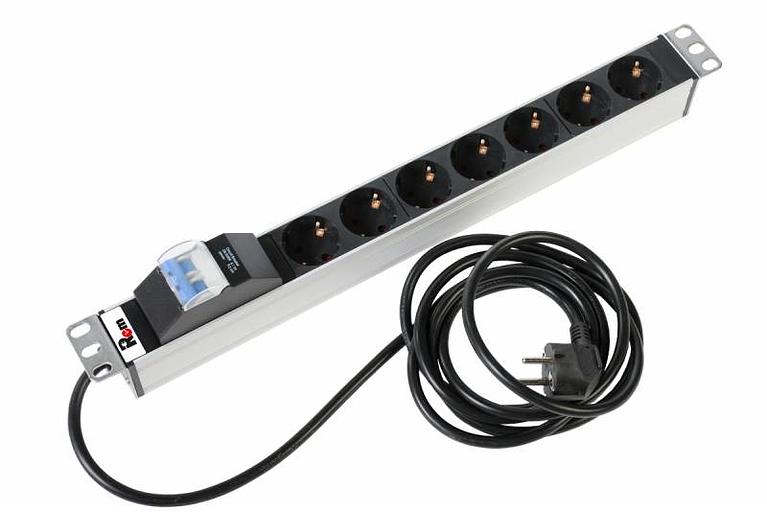 Блок распределения питания Rem R-16-7S-A-440-3 гор.размещ. 7xSchuko базовые 16A Schuko 3м фото 1