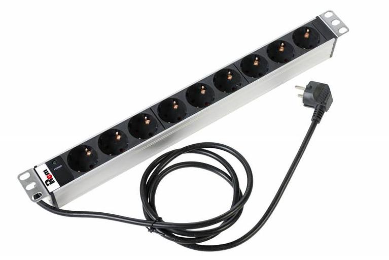 Блок распределения питания Rem Rem-16 R-16-9S-I-440-3 гор.размещ. 9xSchuko 16A Schuko 3м фото 1