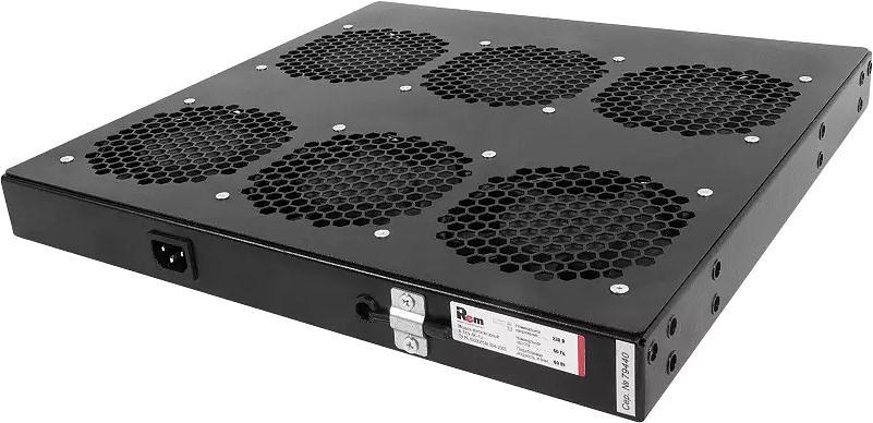 Модуль вентиляторный Rem (R-FAN-6K-1U-9005) 6 вент. с контроллером черный (упак.:1шт) фото 3