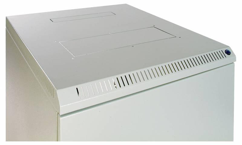 Шкаф коммутационный ЦМО ШРН-Э-6.350.1 6U 600x350мм пер.дв.стал.лист несъемн.бок.пан. серый фото 2