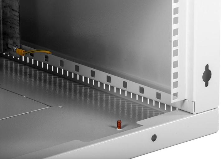 Шкаф коммутационный ЦМО ШРН-Э-12.650.1 12U 600x650мм пер.дв.металл несъемн.бок.пан. 50кг серый фото 4