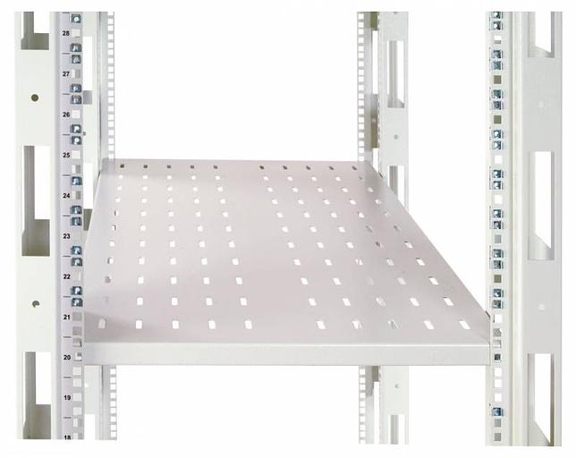 Полка стационарная ЦМО СВ-45 0.5U нагр.:45кг. 19" 450мм серый (упак.:1шт) фото 2